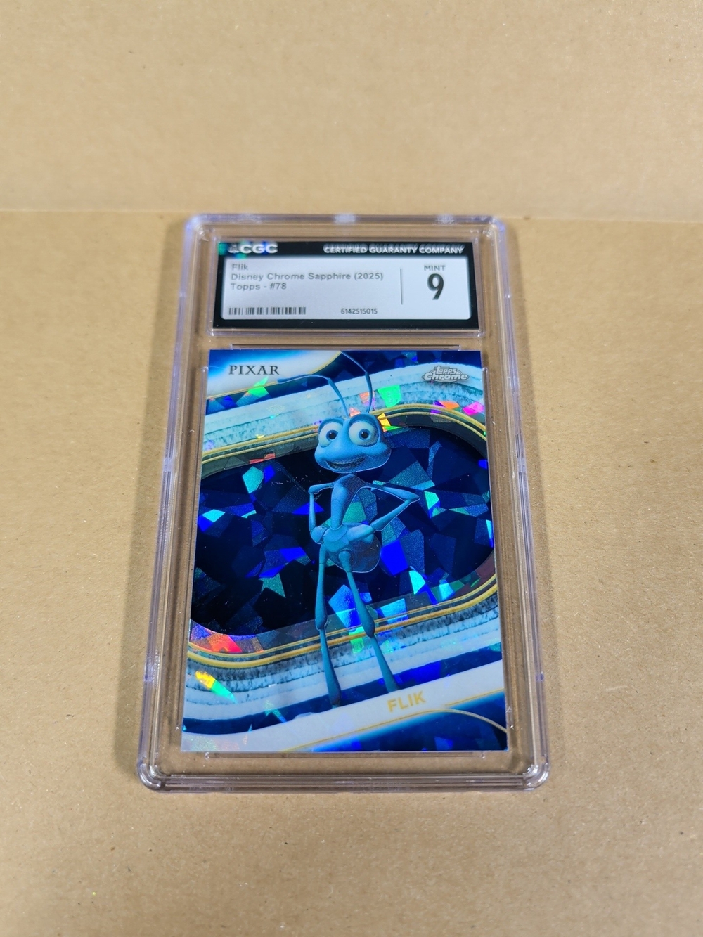 2025 TOPPS CHROME DISNEY SAPPHIRE EDITION PURPLE #78 FLIK  PSA 9